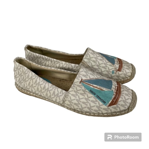 Michael Kors Kendrick Espadrille Sailboat Slip On Shoes Size 9.5 - Picture 1 of 8